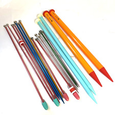Lot Knitting Crochet Needles Aluminum  Plastic