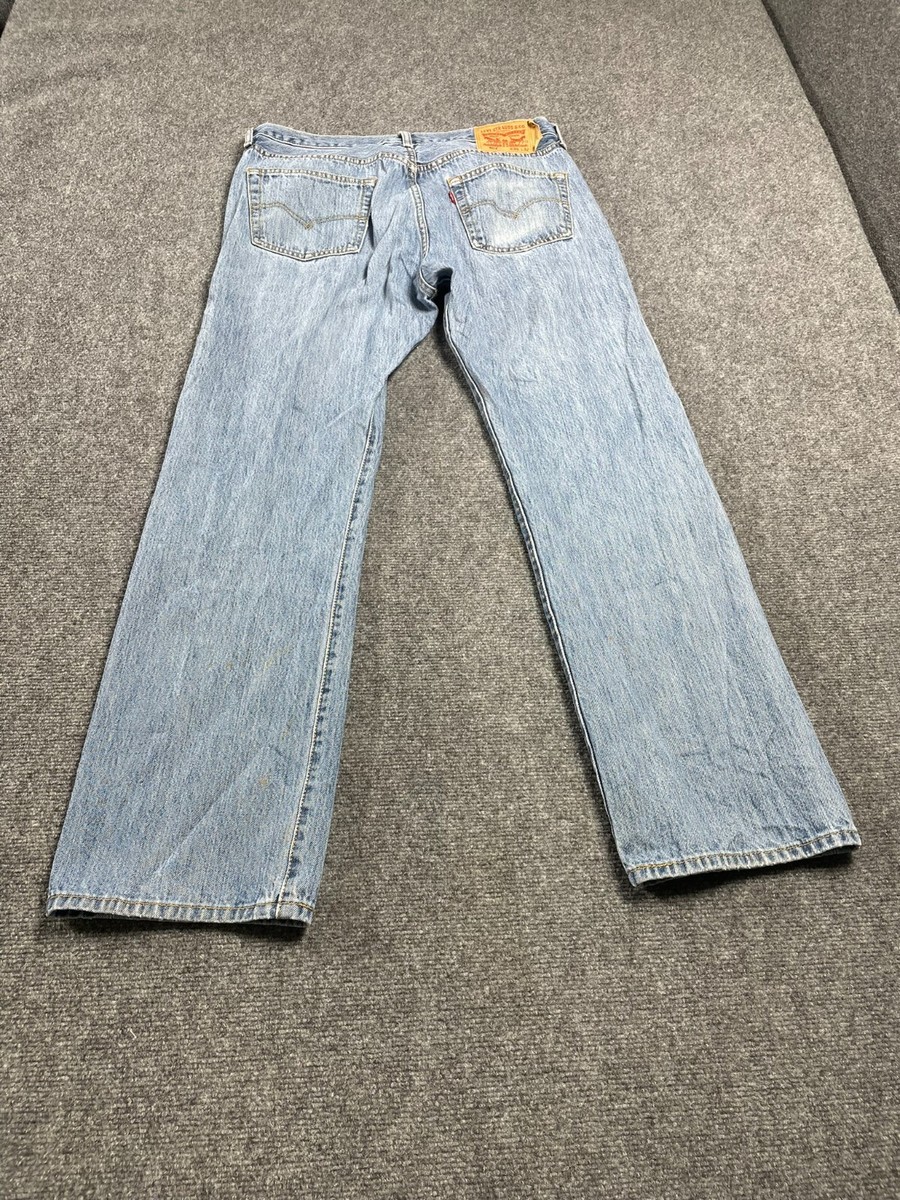 Levi's 501 XX Denim Jeans Men's Blue Button Fly Straight Leg