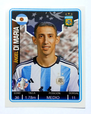 PANINI FIFA 365 2025 Autocollant N° 421 Lionel Messi Angel Di Maria EUR