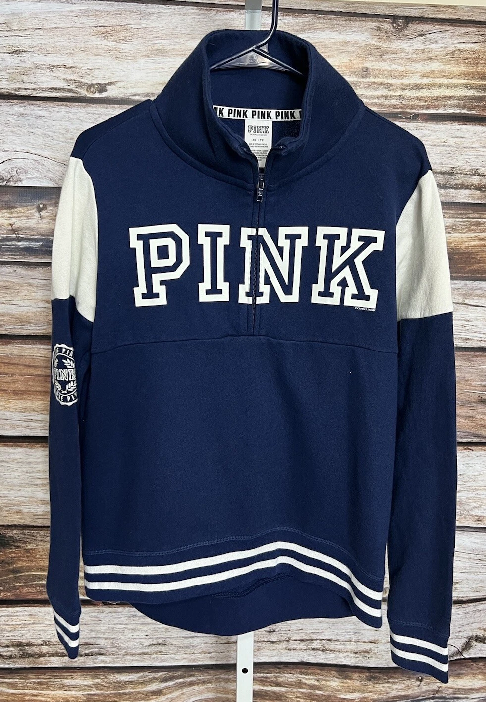 victoria-secret-vs pullover 1/2 zip sweatshirt