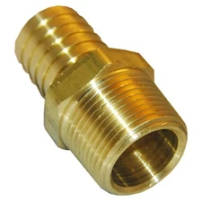 LASCO 17-7719 1/4-Inch Male Pipe Thread by 1/2-Inch Hose Barb Brass Adapter