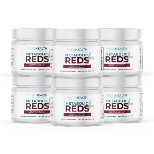 REDS Superfood Powder - Boost Drink for Body's Detox, PureHealth Research, x6 - Foto 1 di 11