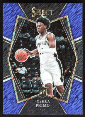2021-22 7844E Panini Select Blue SHIMMER PRIZM Joshua Primo Rookie San Antonio