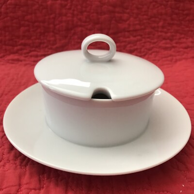 Individual Covered Soup Tureen With Lid Ivory Ceramic