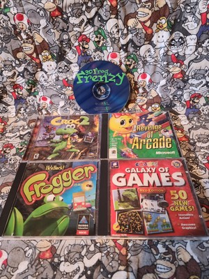 PC Game Lot - Croc 2, Frogger, 3D Frog Frenzy & Revenge Of Arcade  - Read!