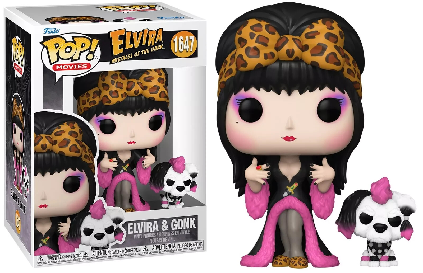 Figurine Elvira & Gonk 9 Pop! et Buddy Vinyl par Ad Icons pour collectionneurs
