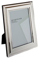 Unity 4 X 6-inch Bead Photo Frame, Silver Plated Unity 4 X 6-inch Bead Photo Frame, Silver Plated