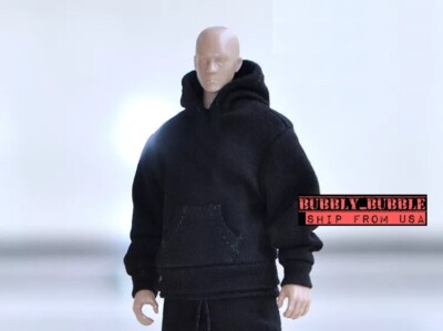 1/12 scale Black Hoodie For 6'' TBLeague PHICEN Figure SHF FIGMA  USA 