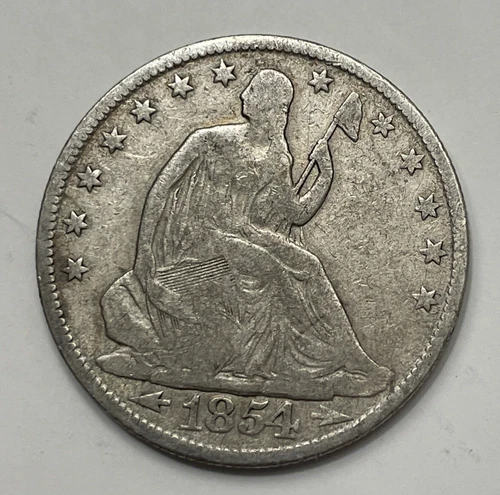 1854-O Seated Liberty Half Dollar — photo from the most recent tracked eBay sale