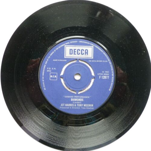Jet Harris & Tony Meehan Diamonds 7" Decca F12877 EX 1970s Diamonds/Scarlett O'H - Foto 1 di 7