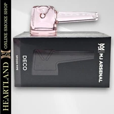 4" MJ Arsenal Deco BOROSILICATE GLASS High Quality Thick Spoon Bowl Pipe - PINK