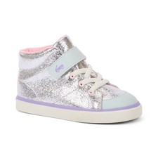 See Kai Run Basics Toddler Belmont Sneakers - Silver 4T