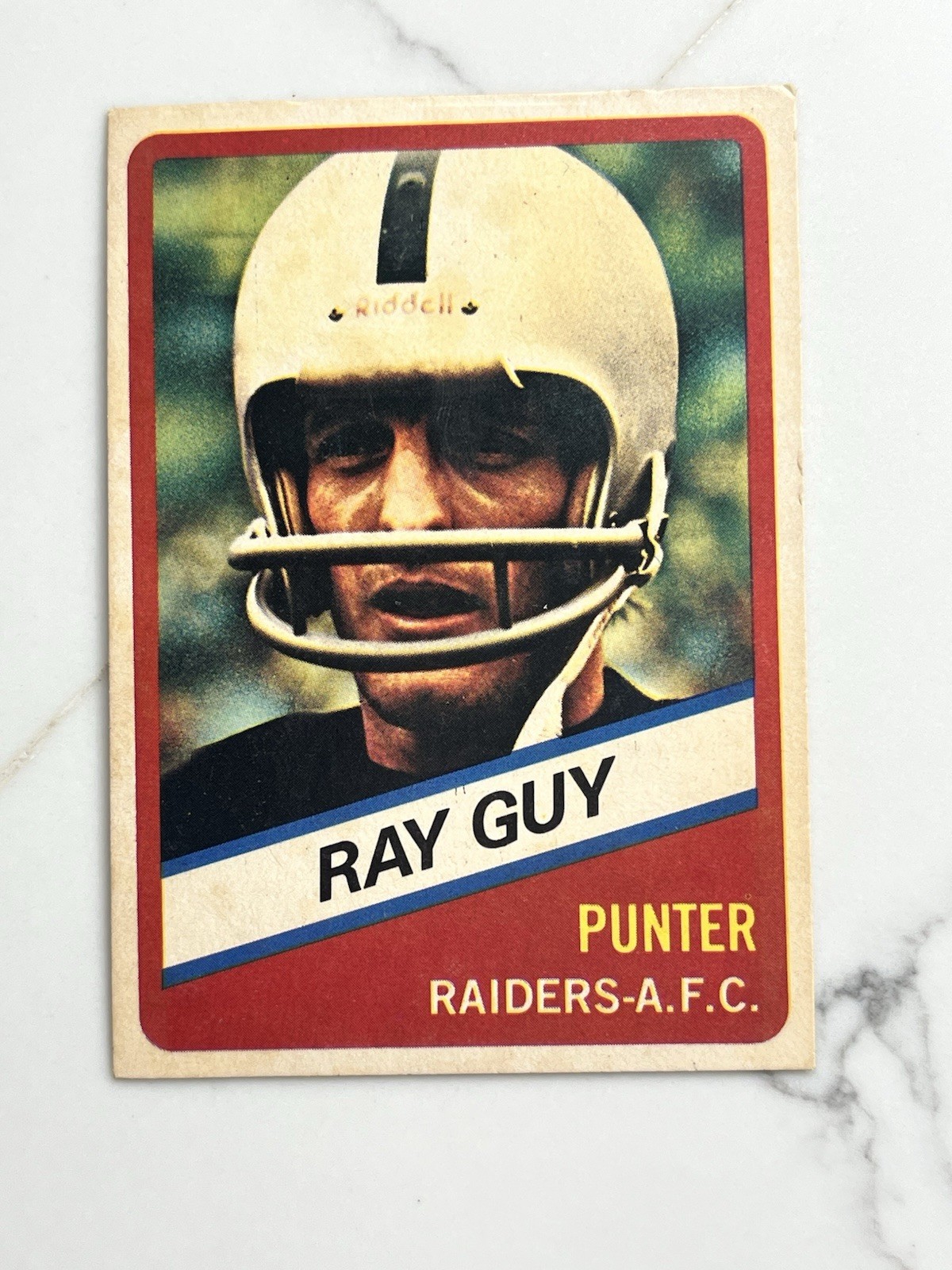 1976 Wonder Bread All-Star Series #24 Ray Guy Oakland Raiders Football Card