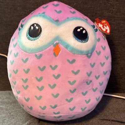 Ty Squish-a-Boos Collection Winks Owl Plush Beanbag 2017 MPN 37225