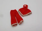 Topper Dawn Doll clothes Dale Fashion red & Silver tinsel Poncho & red Pants