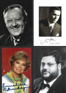 27 ORIGINAL AUTOGRAMME VON OPERNSÄNGERN/ INNEN MUSIKERN/ INNEN ( DEUTSCHLAND )