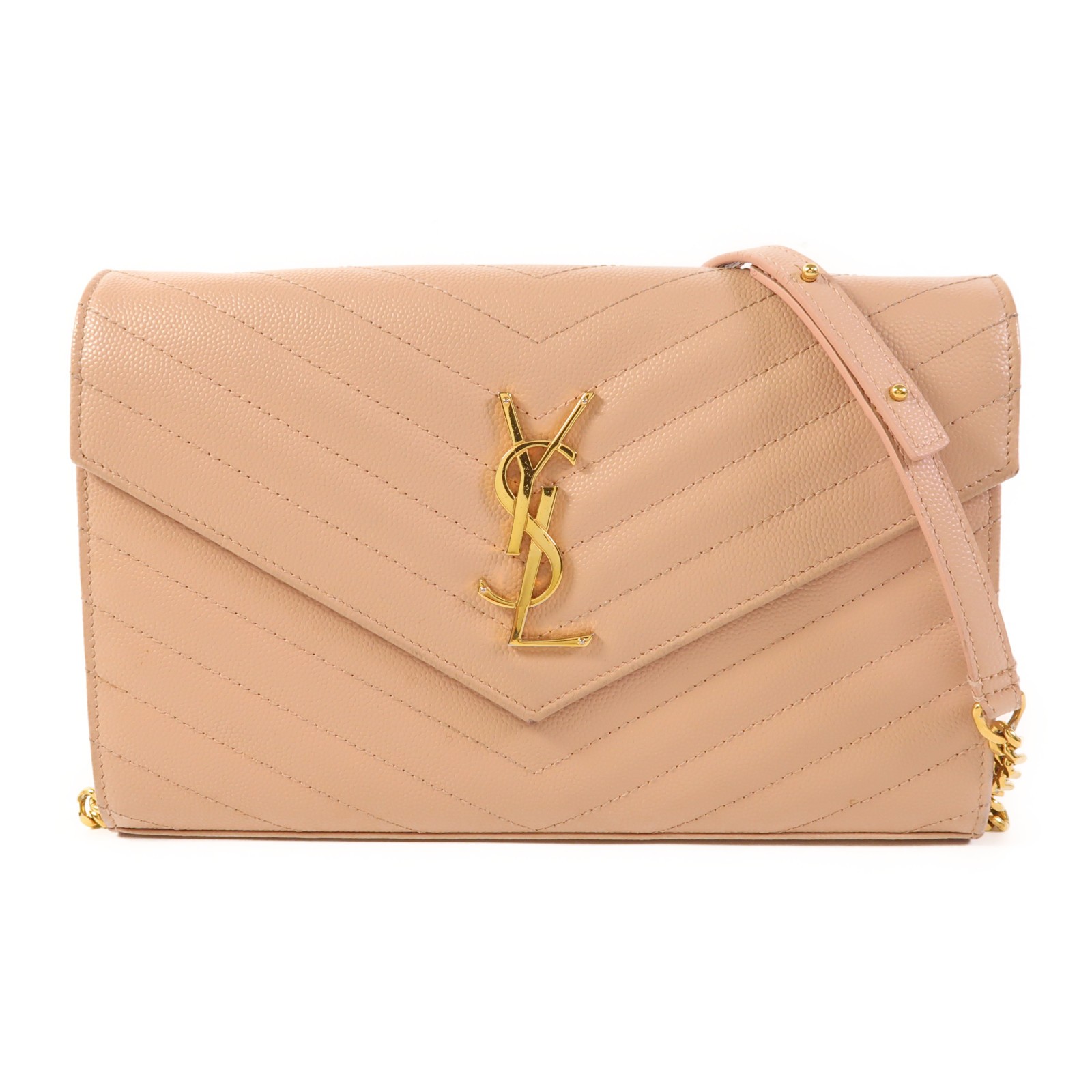Borsa a tracolla SAINT LAURENT YSL Cassandra classica catena 377828 pelle di vitello