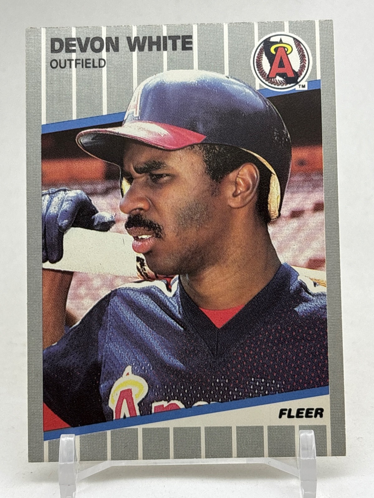 1989 Fleer #489 Devon White Los Angeles Angels