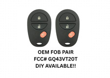 Oem Pair 2007-2018 Toyota Tundra Sienna Tacoma Remote Key Fob Gq43vt20t Oem Pair 2007-2018 Toyota Tundra Sienna Tacoma Remote Key Fob Gq43vt20t