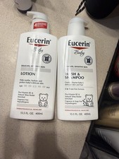 Eucerin Baby Lotion  Wash  Shampoo 13.5 fl oz 400ml for Sensitive Skin