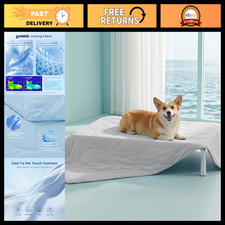 Cooling Blanket for Large Dogs - Breathable Washable Pet Mat, Travel Soft Summer