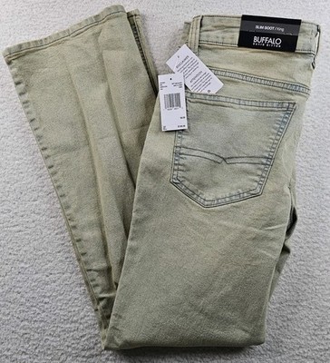 Buffalo David Bitton Slim Boot King Stretch Jeans Acid Wash CHOOSE YOUR SIZE