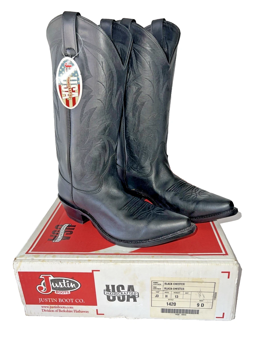 Justin Boots Black Pointed Toe Boots for Women for sale | eBay display picture 1