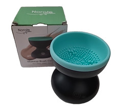 Electric Makeup Brush Cleaner Machine Norate Portable Automatic Black Turquoise