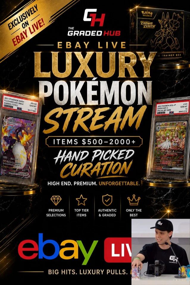 🔥EBAY'S FIRST LUXURY POKEMON STREAM - AUCTIONS🔥