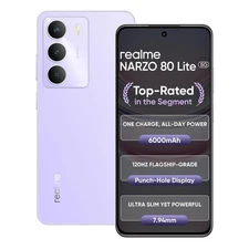 realme Narzo 80 Lite 5G (Crystal Purple, 128 GB)  (6 GB RAM) (6.67 inch) Display