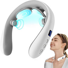 Neck Massager with Heat, Electric Pulse Neck Massager for Pain Relief, Wireless