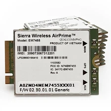 Sierra Wireless AirPrime EM7455 M.2 4G LTE/GPS Unlocked Generic Firmware Modem