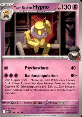 Pokémon Team Rocket's Hypno Destined Rivals #80 (6548)