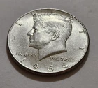 1964 Kennedy Half Dollar • 90% Silver • Circulated • X109