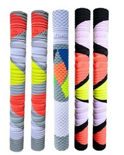 Ring Texture Bat Handle Rubber Grip for Cricket Bat Multicolour Pack of 6