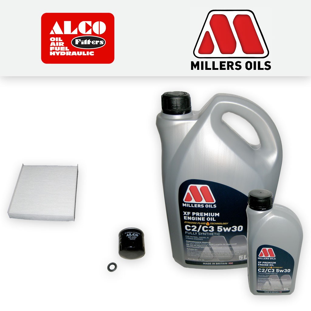 SERVICE KIT for DACIA SANDERO 1.5 DCI OIL CABIN FILTERS +XF OIL (2012-2018)