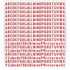 2080 Pieces 10 Sheets Small Letter Stickers, 1/2 Inch Self Adhesive Alphabet, Cu