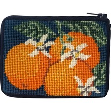 Alice Peterson Coin Purse Needlepoint Kit - Oranges