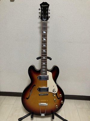 Elektrische Akustikgitarre Epiphone Casino VC 3 Tone Sunburst Semi-Hollow
