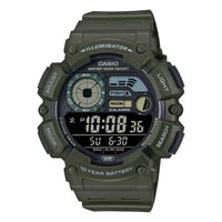 Herrenuhr Casio WS-1500H-3BVEF Silikon Grun Digital Chrono Timer Alarm