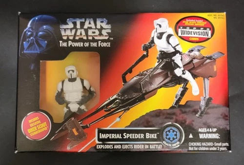 Star Wars Power Of The Force Imperial Speeder Bike W/Scout Kenner 1995 Sealed