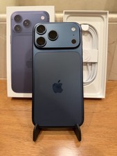Apple iPhone 17 Pro Max - 256 GB - Deep Blue (Unlocked) 100% Battery Health