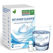 Retainer Cleaner Tablets 150 Count 5 Months Supply Denture Cleaning...