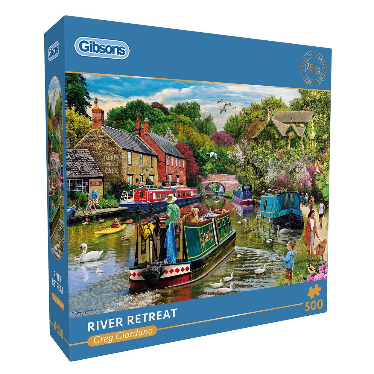 Gibsons River Retreat Legpuzzel 500 stukjes prachtig kleurrijk kunstwerk grach 4990₽