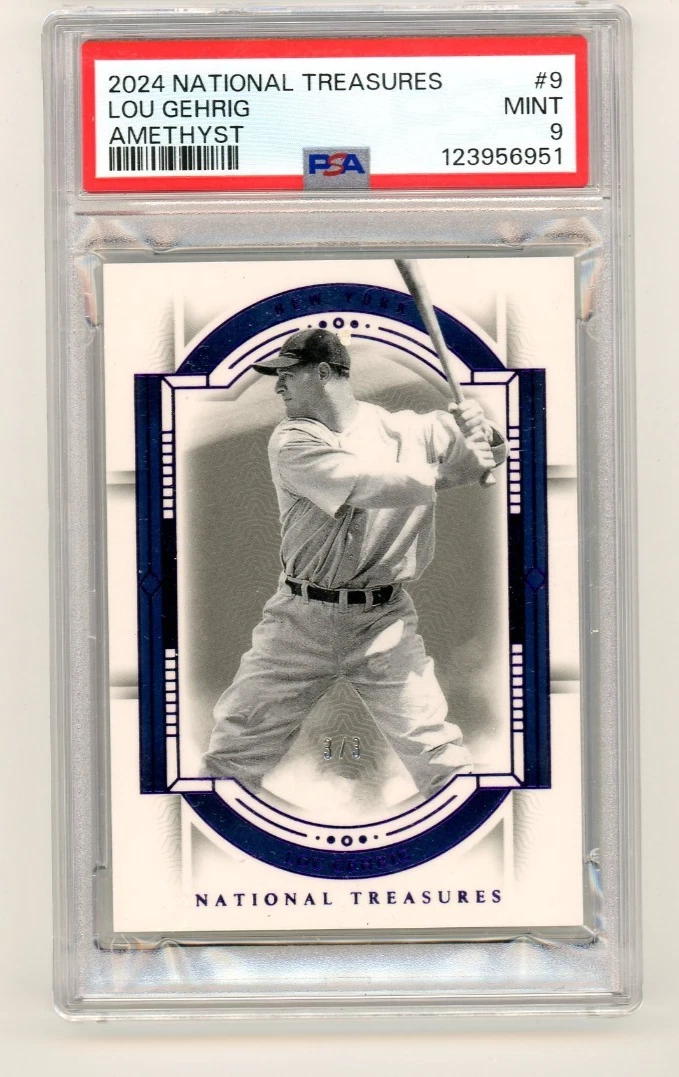 Panini Lou Gehrig Baseball Serial Numbered Sports Trading Cards