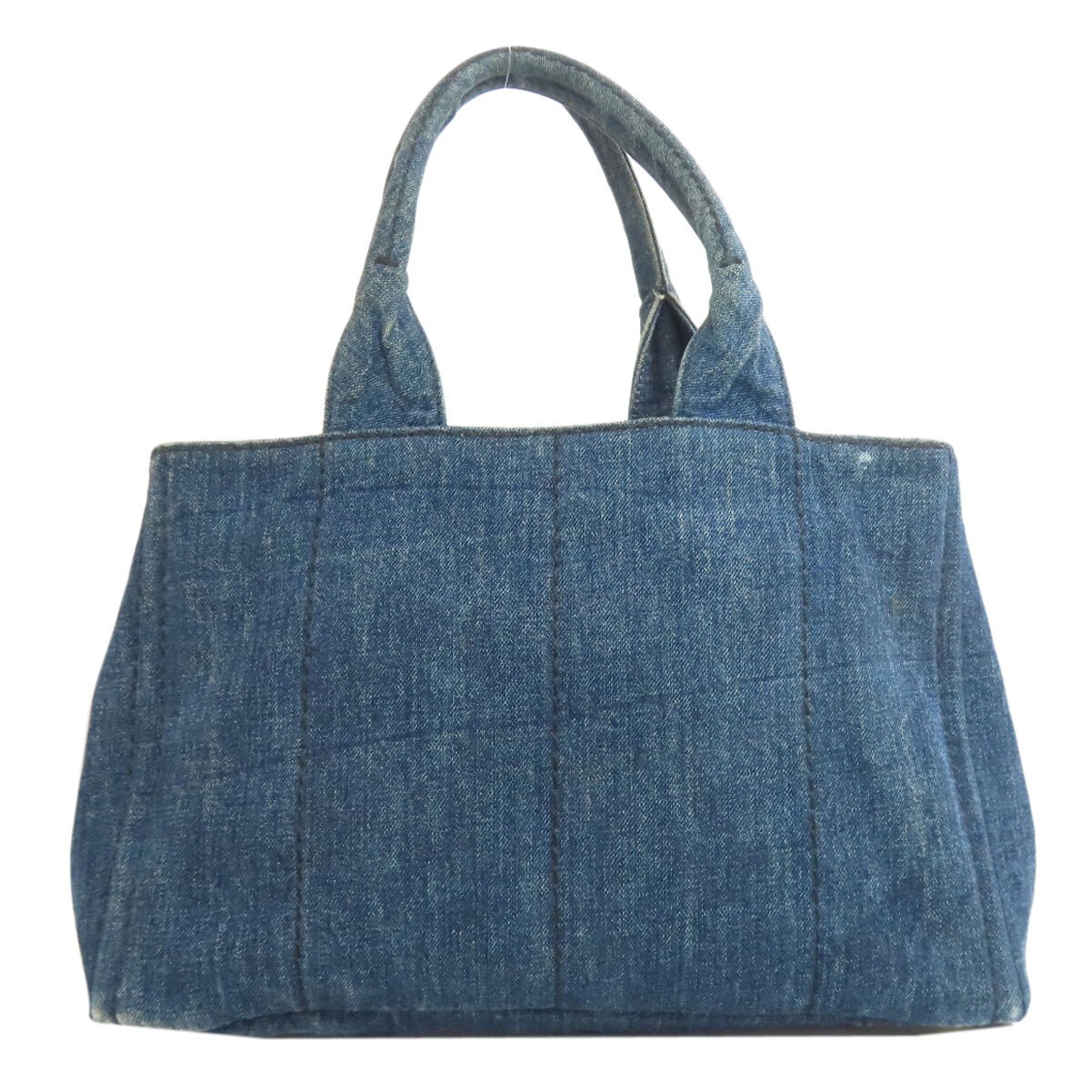 PRADA B1877B CANAPA Tote Bag Denim Ladies Used from japan thumbnail 2