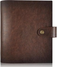 Leather Photo Album 4x6 for 200 Photos, Scrapbook 200 Brown
