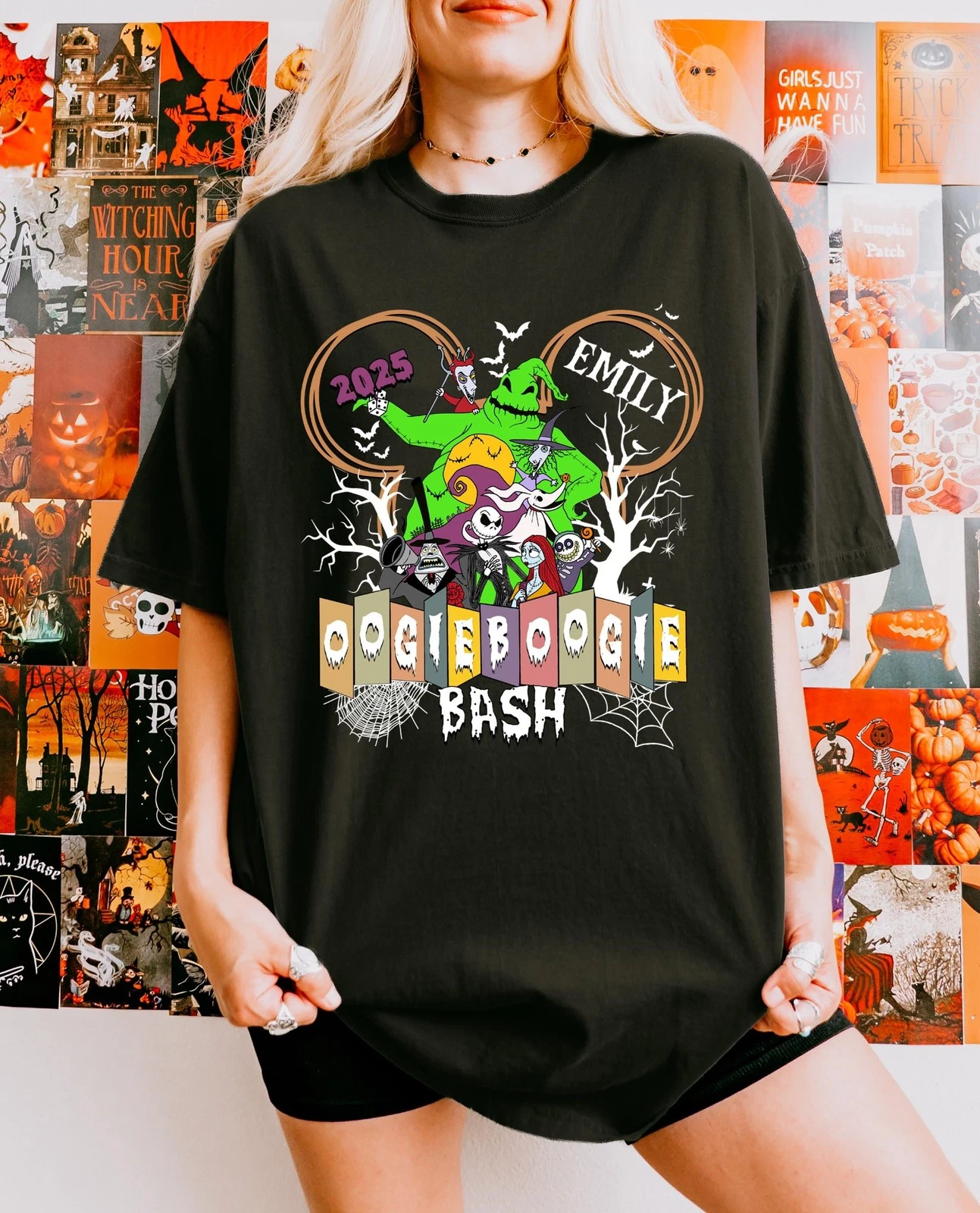 Personalized Nightmare Before Christmas Oogie Boogie Bash T-Shirt Men Women