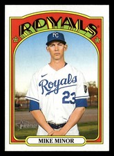 Mike Minor 2021 Topps Heritage #617 Kansas City Royals *028
