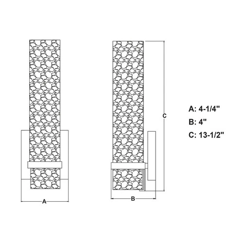 Vilo 1-Light Bathroom Light in Contemporary Style 13.5 Inches Tall and 4.5 - Picture 2 of 5